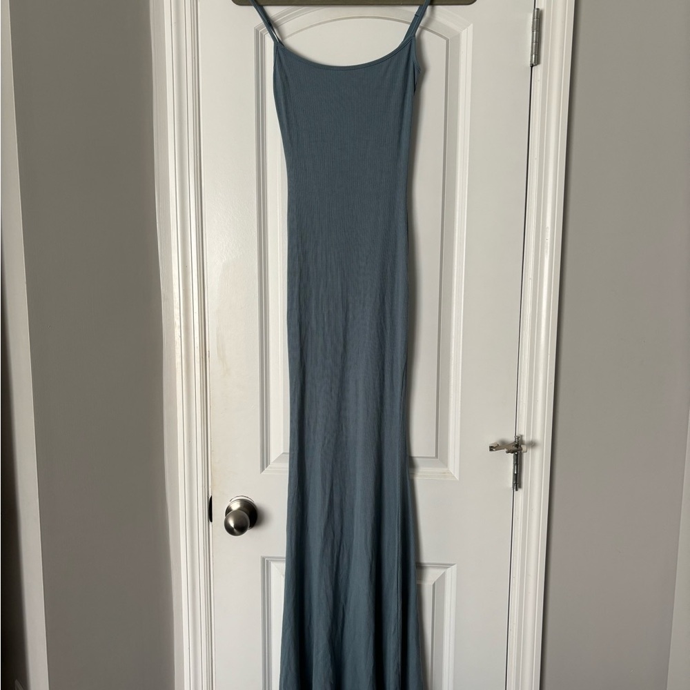 SKIMS Arctic Blue Maxi Dress